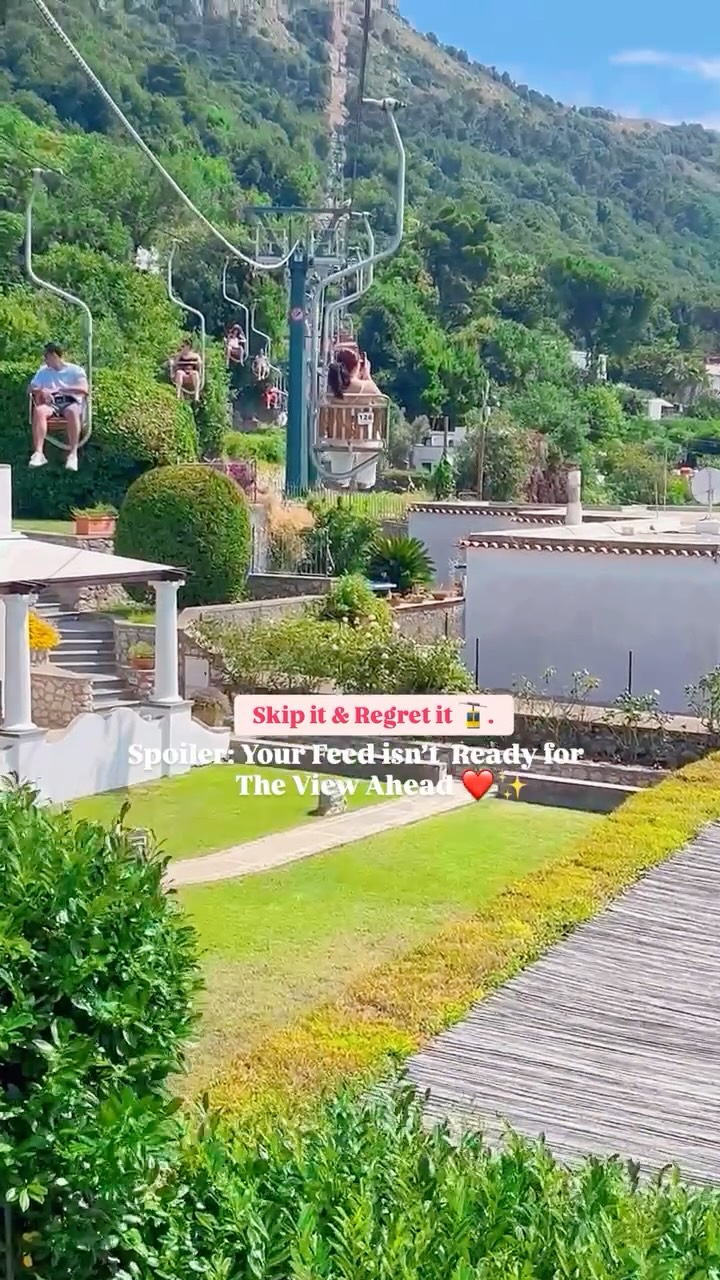 Scenic Chairlift Ride Over Bay Of Naples