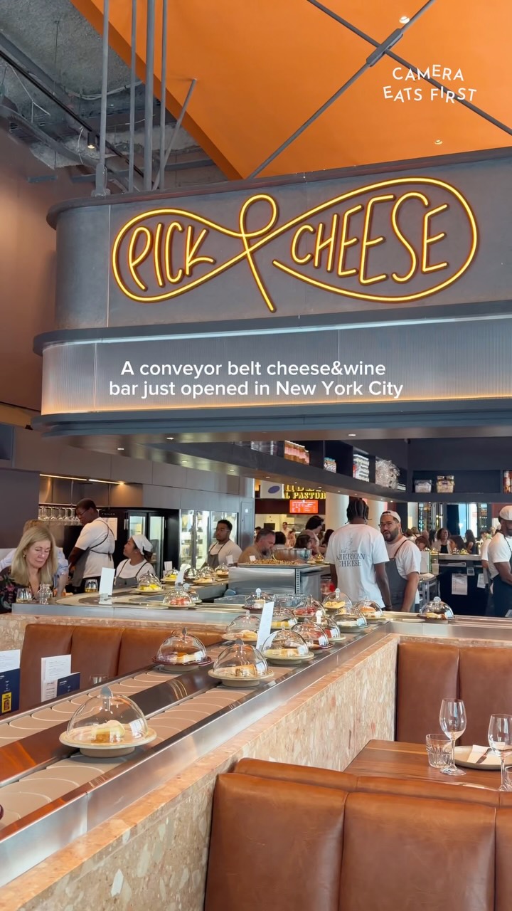 Conveyor Belt Cheese Restaurant Opens in NYC