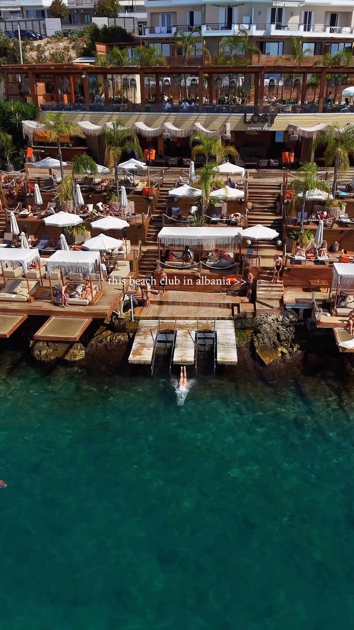 Saranda's Lost Seaside Beach Club Offers Unique Fun