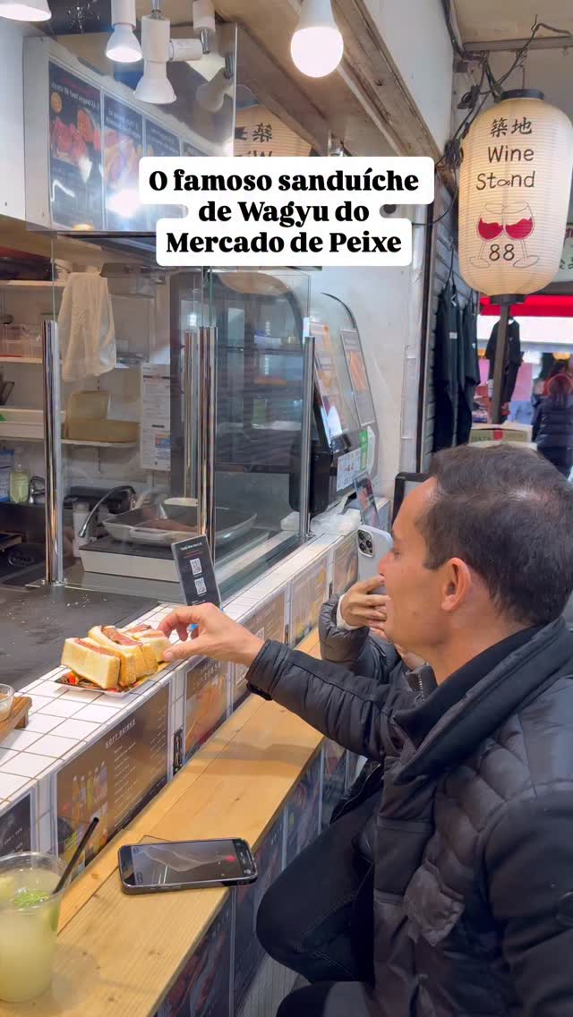 Tsukiji Fish Market Wagyu Sandwich Stands