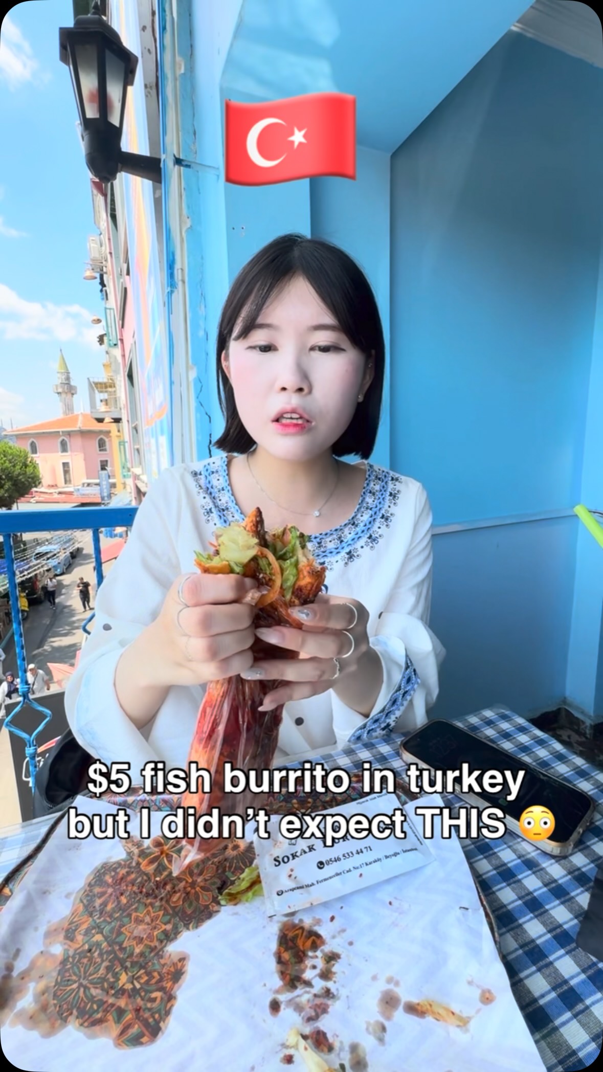 Istanbul Fish Burrito Experience with Local Charm
