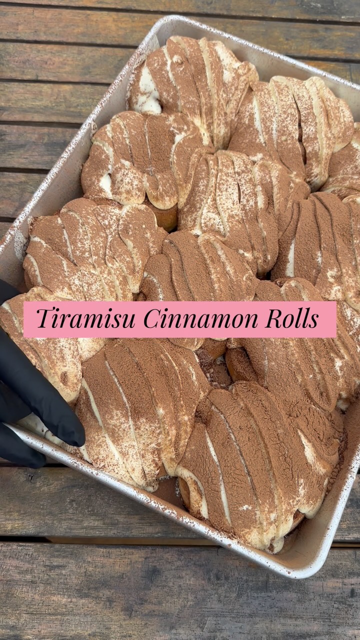 Tiramisu Cinnamon Rolls At The Flour Petal Bakery