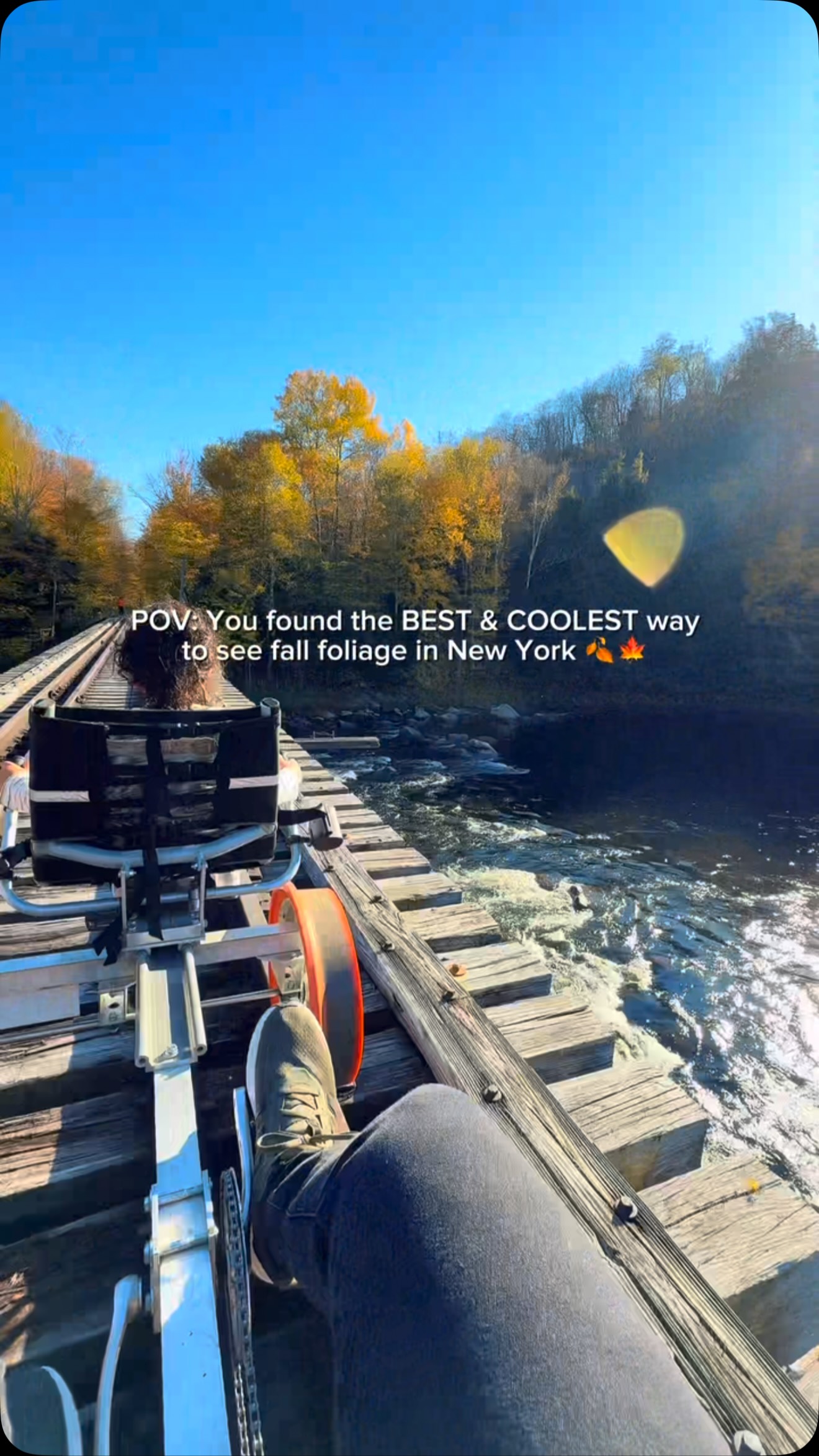 Upstate New York Railbike Fall Foliage Adventures