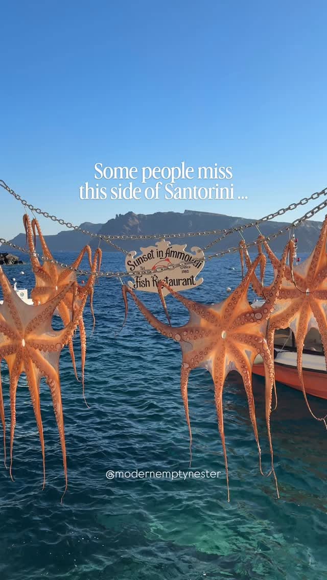 Santorini's Ammoudi Bay For Seafood And Sunsets