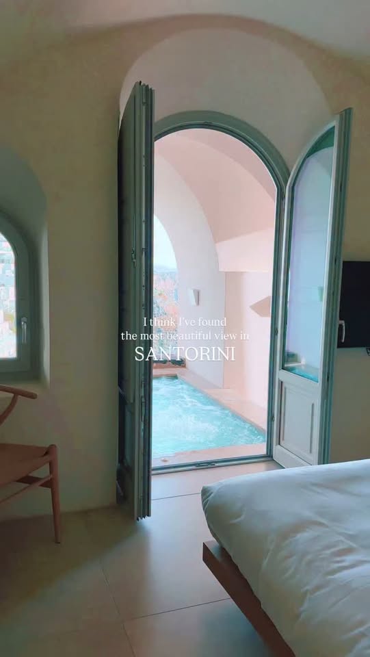 Santorini Villa Offers Stunning Hot Tub Views