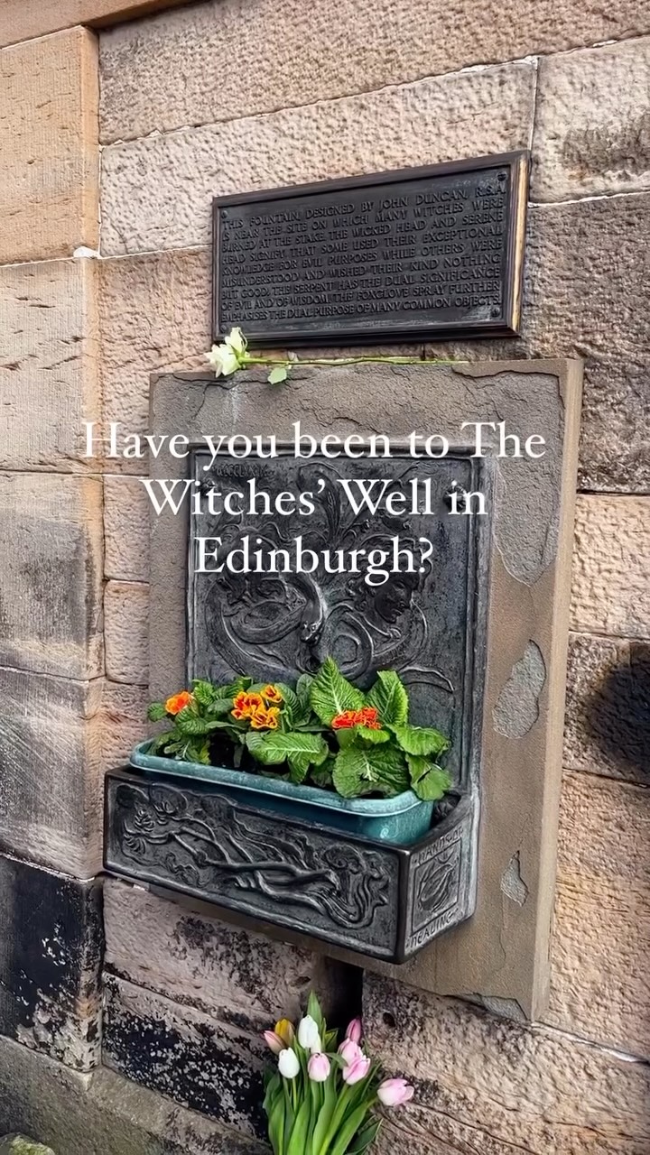 Edinburgh's Witches' Well and Castle