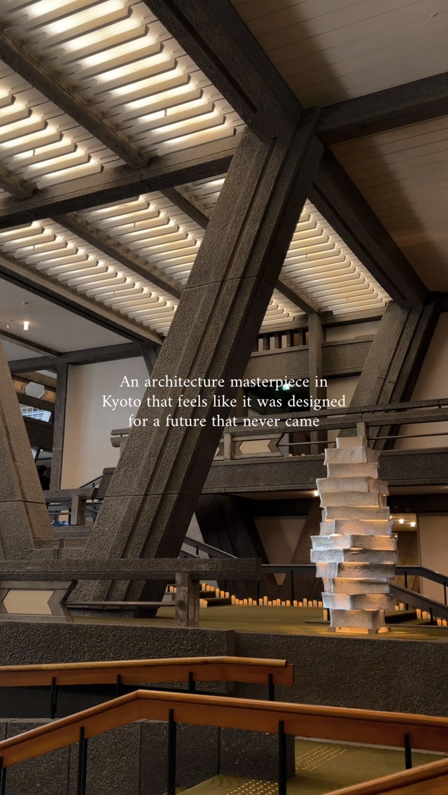 Kyoto Conference Center's Striking Brutalist Design