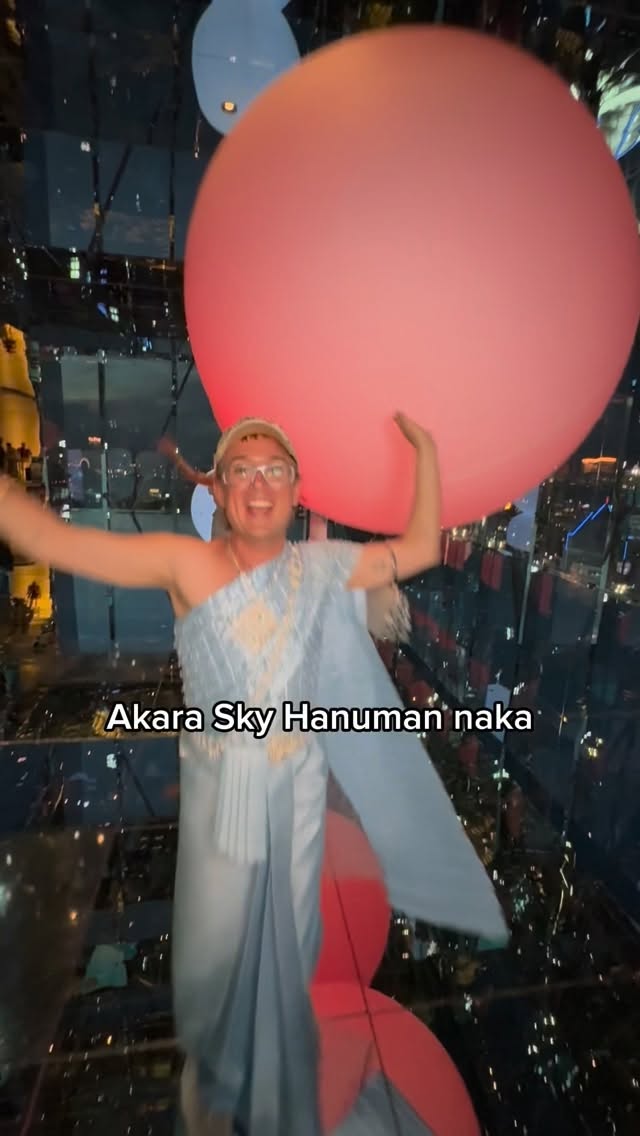 Bangkok Rooftop Bar With Hanuman Statue