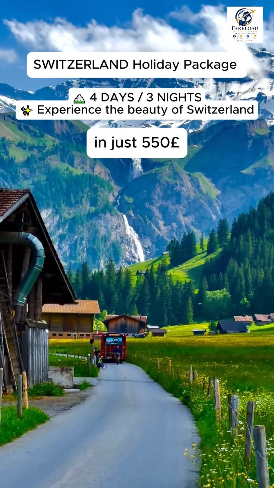 Swiss Holiday Package: Pilatus, Lauterbrunnen, and More