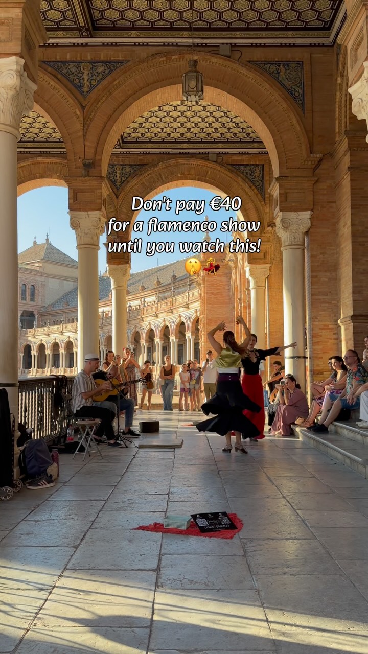 Flamenco Performance at Seville's Plaza de España