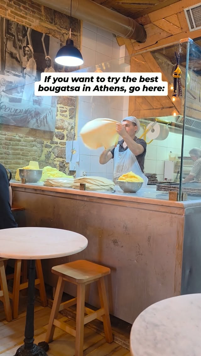Bougatsa Making at Psirri Bakery