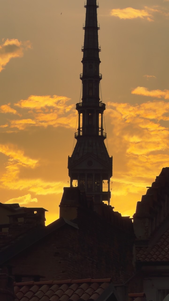 Turin's Sunset Over Mole Antonelliana