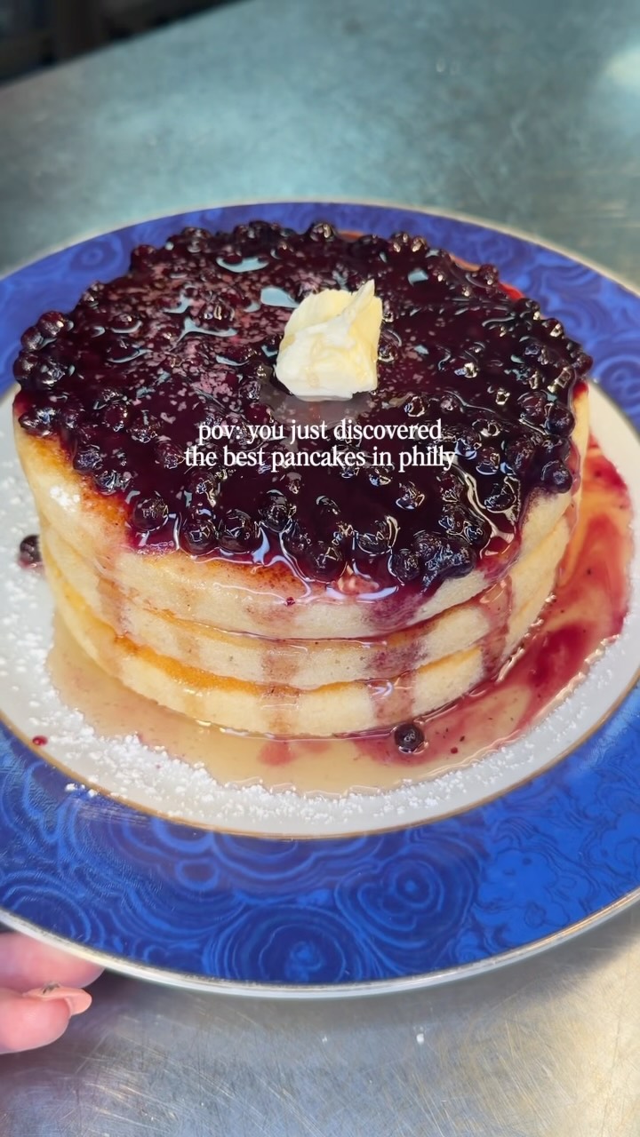 Philly's Best Blueberry Pancakes At Adelinas