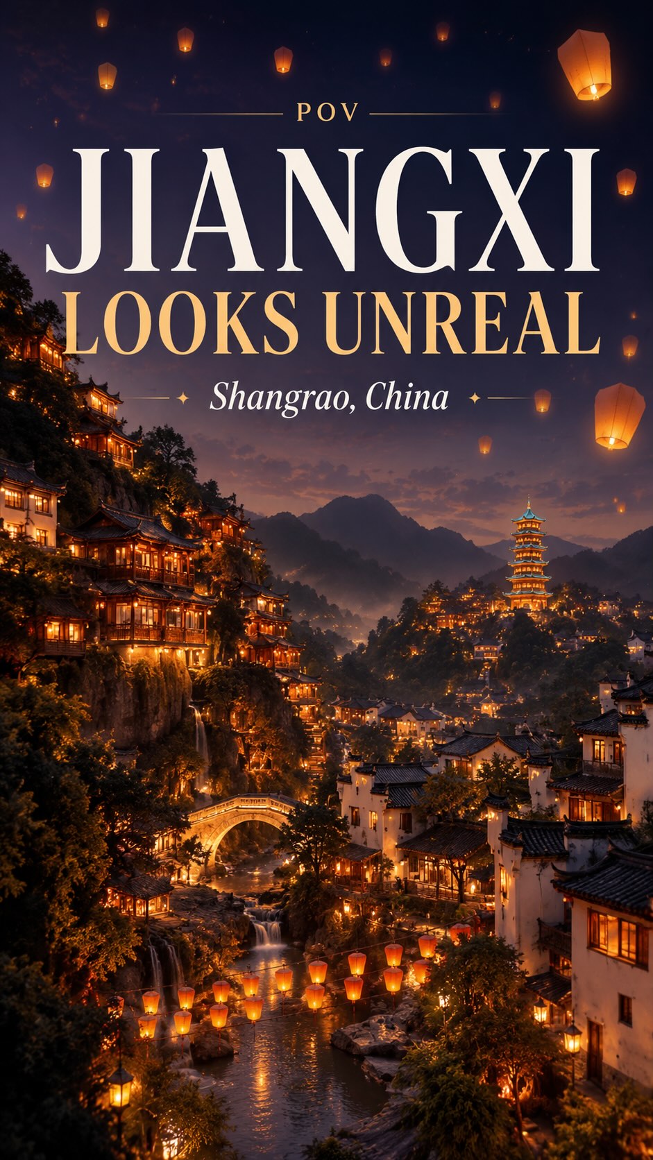 Jiangxi's Dreamlike Cliffside Villages And Misty Mountains