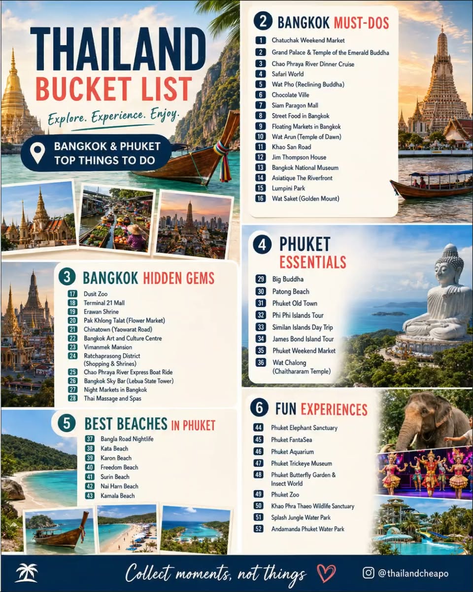 Bangkok and Phuket's Top Attractions and Activities