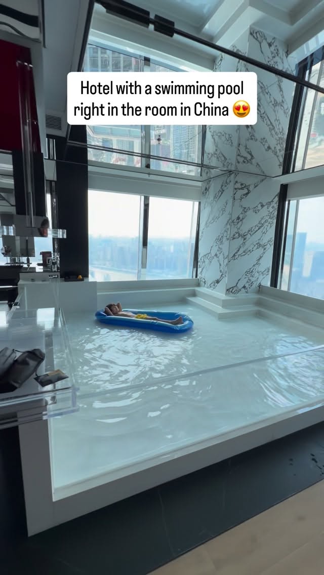 Hotel Room with Indoor Pool Offers City Views