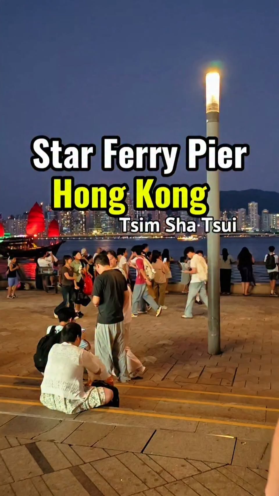 Star Ferry Pier Nighttime Hong Kong Views