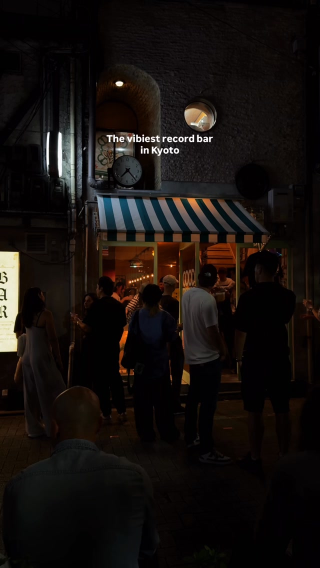 Kyoto's Cozy Record Bar Along Takase River