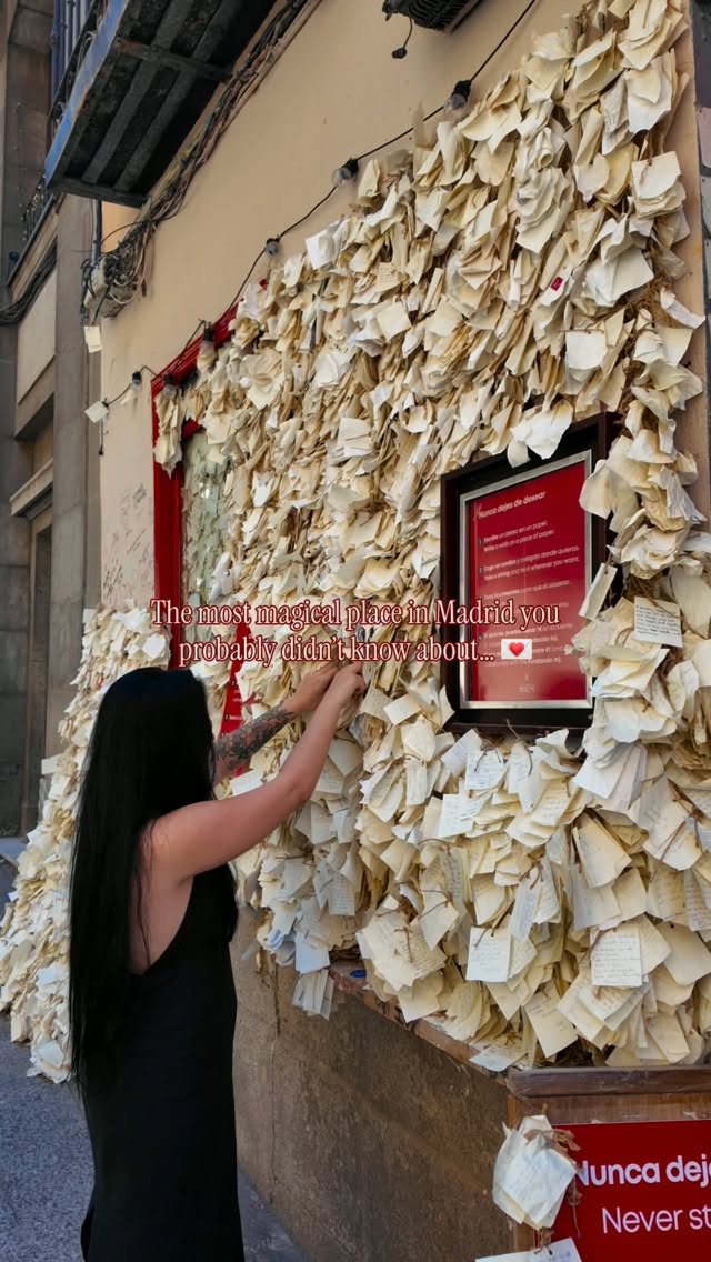 Madrid's Wish-Covered Wall