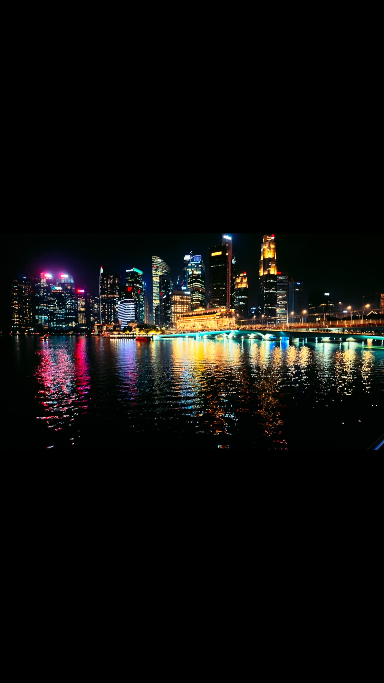 Singapore's Marina Bay Skyline at Night