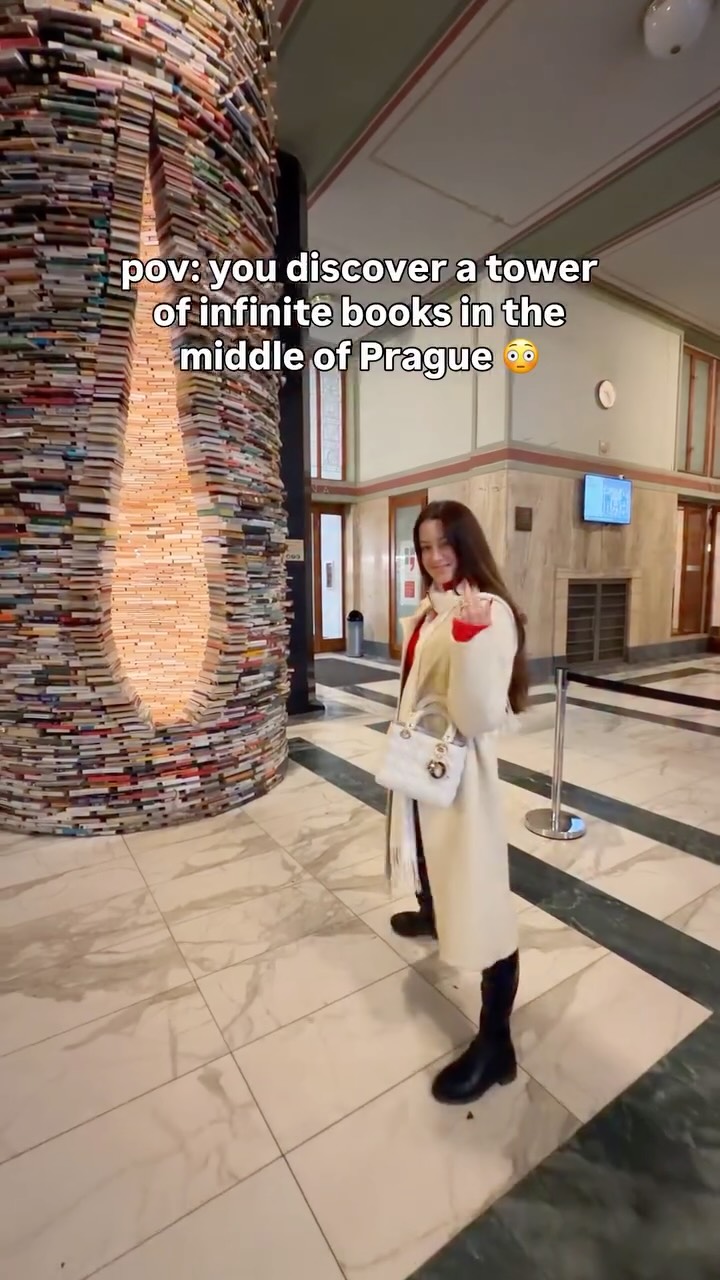 Infinity Book Tower at Prague Municipal Library