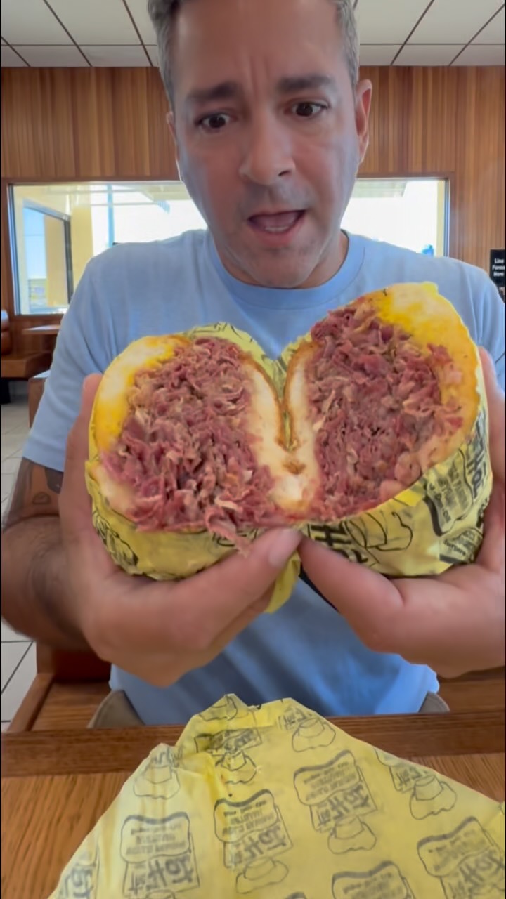 The Hat's World Famous Pastrami Sandwich