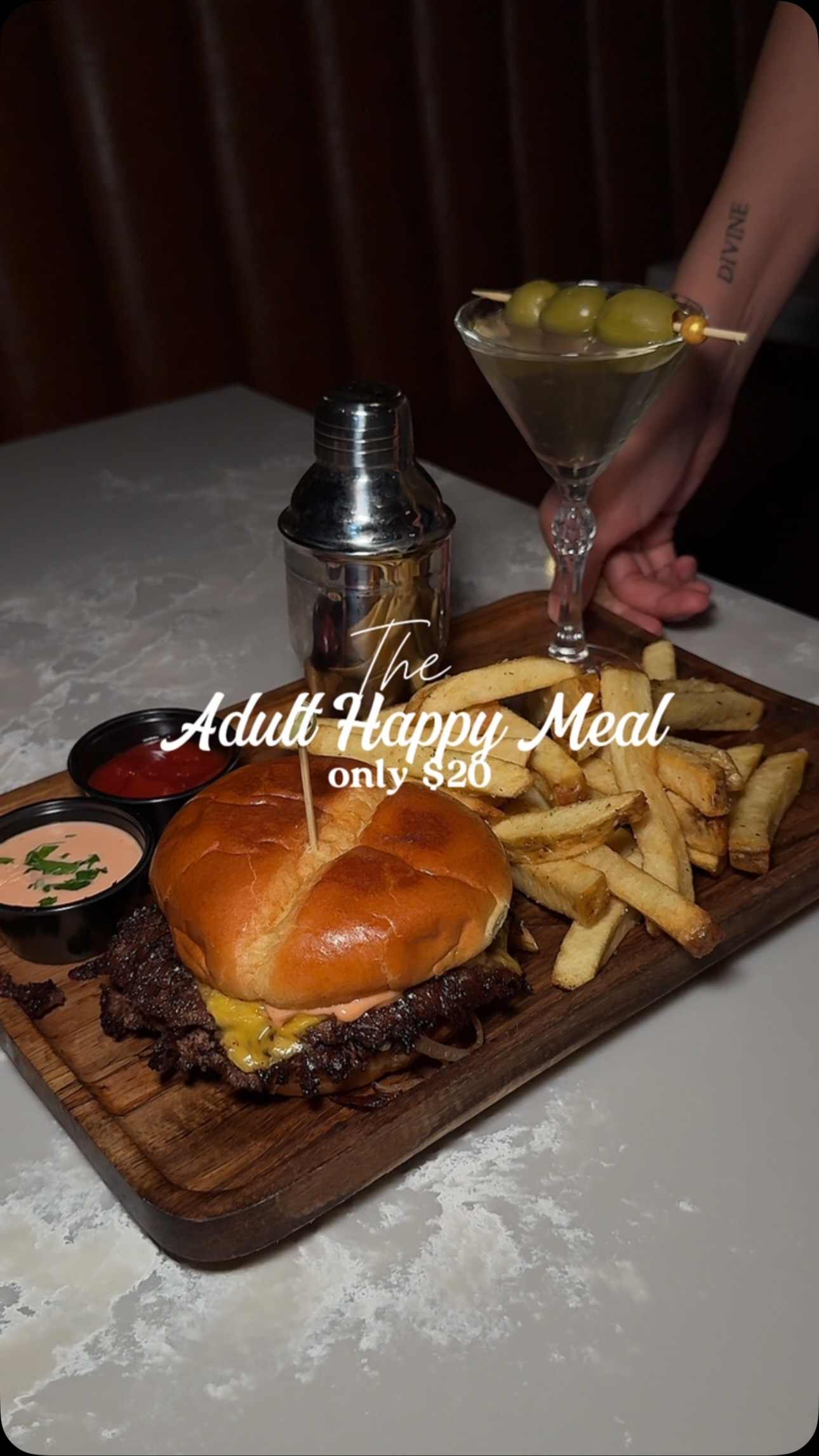 Dodo Bird Kitchen and Cocktails Serves Adult Happy Meal