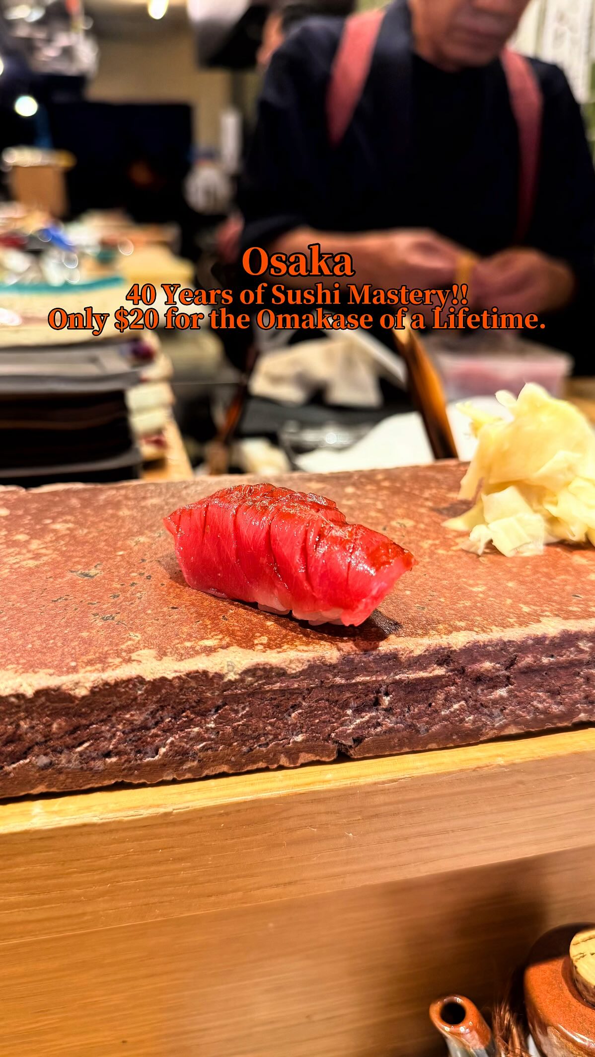 Osaka Sushi Master Offers Affordable Omakase Experience