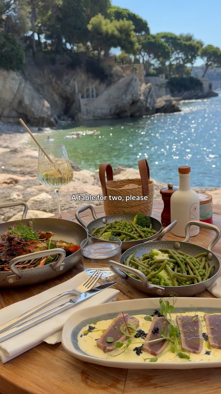French Riviera Seaside Restaurants With Mediterranean Views