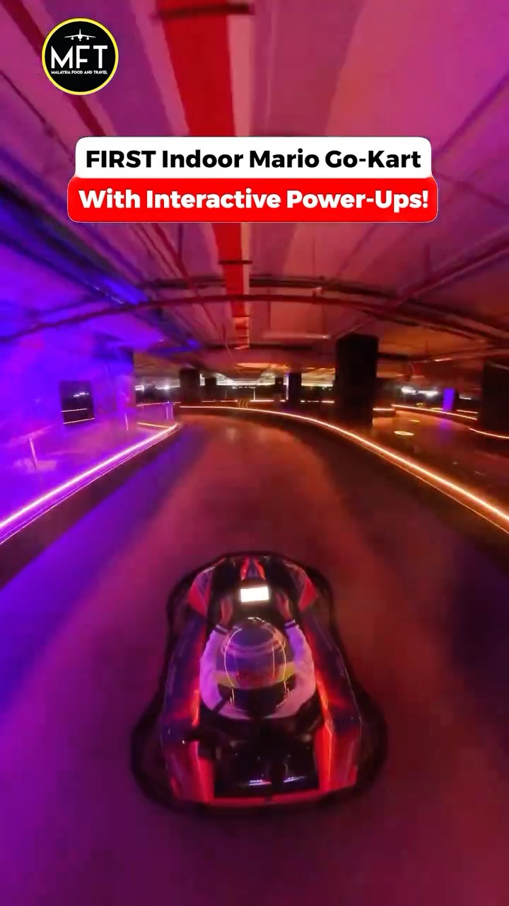 Indoor Go-Kart Racing with Virtual Power-Ups