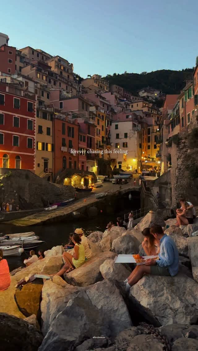 Cinque Terre's Coastal Village Charm At Sunset