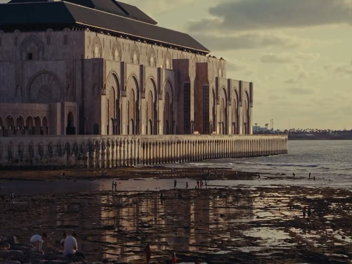 Casablanca Views: Mosque, Hotel, and Beach