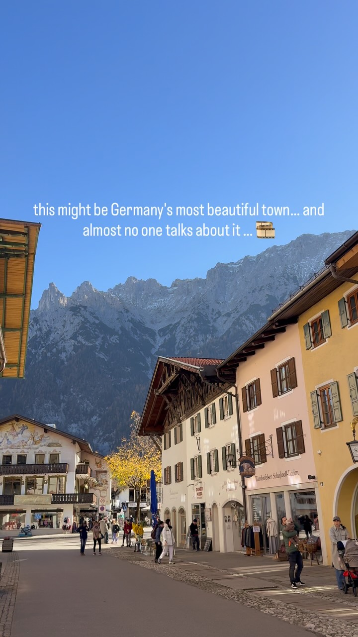 Picturesque Bavarian Village, Mountains, and Lake