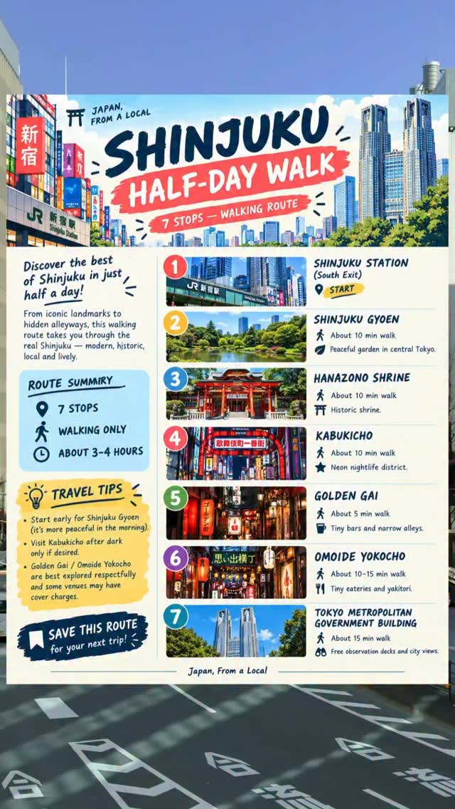 Shinjuku Walking Tour: Gardens, Shrines, and Nightlife