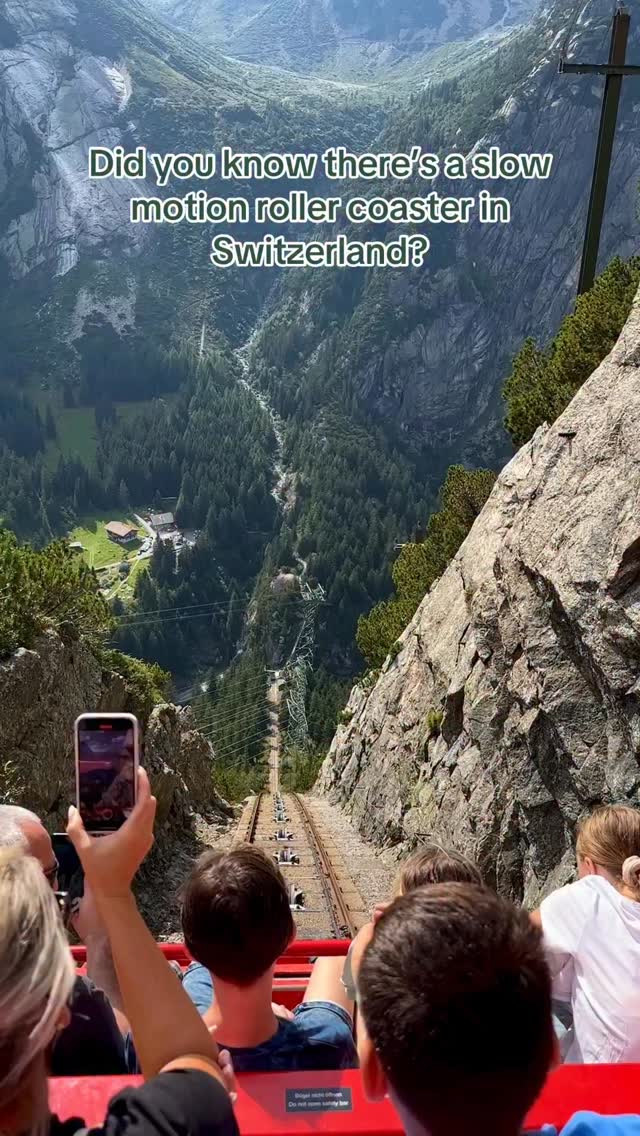 Steepest Funicular Railway Near Swiss Lake
