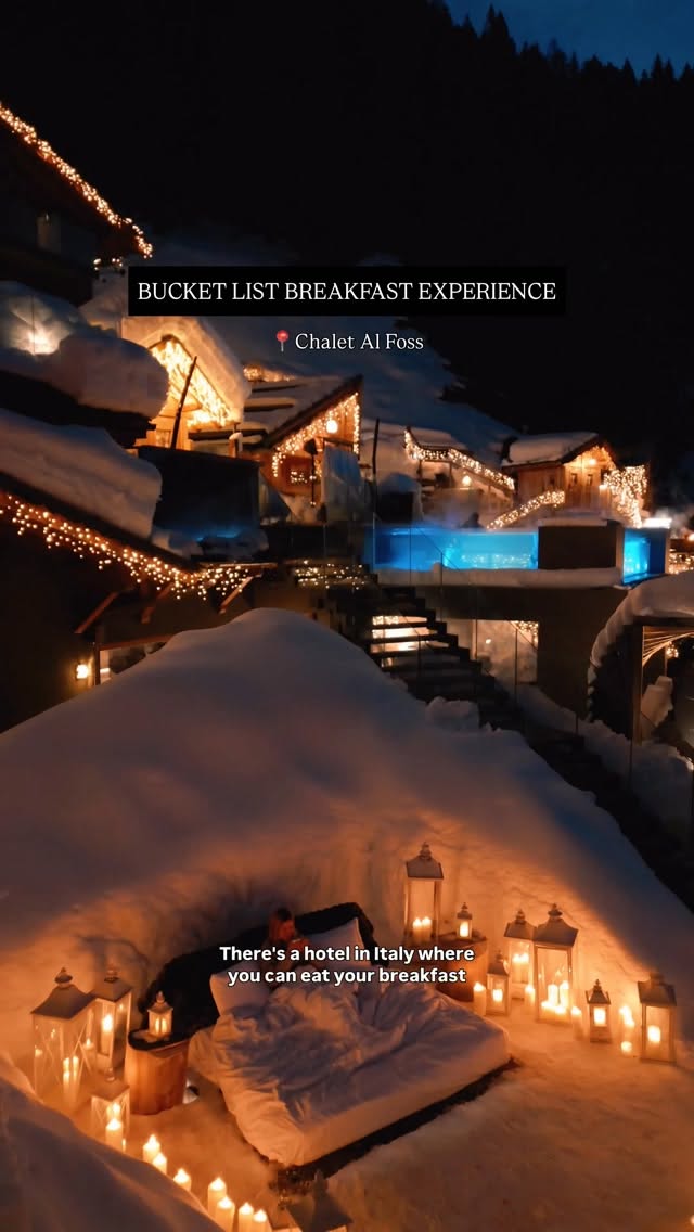 Italian Resort Offers Unique Heated Outdoor Breakfast Beds
