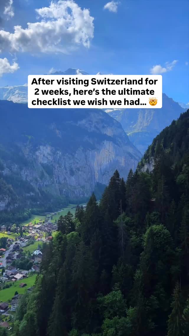 Switzerland's Scenic Mountains, Lakes, and Villages
