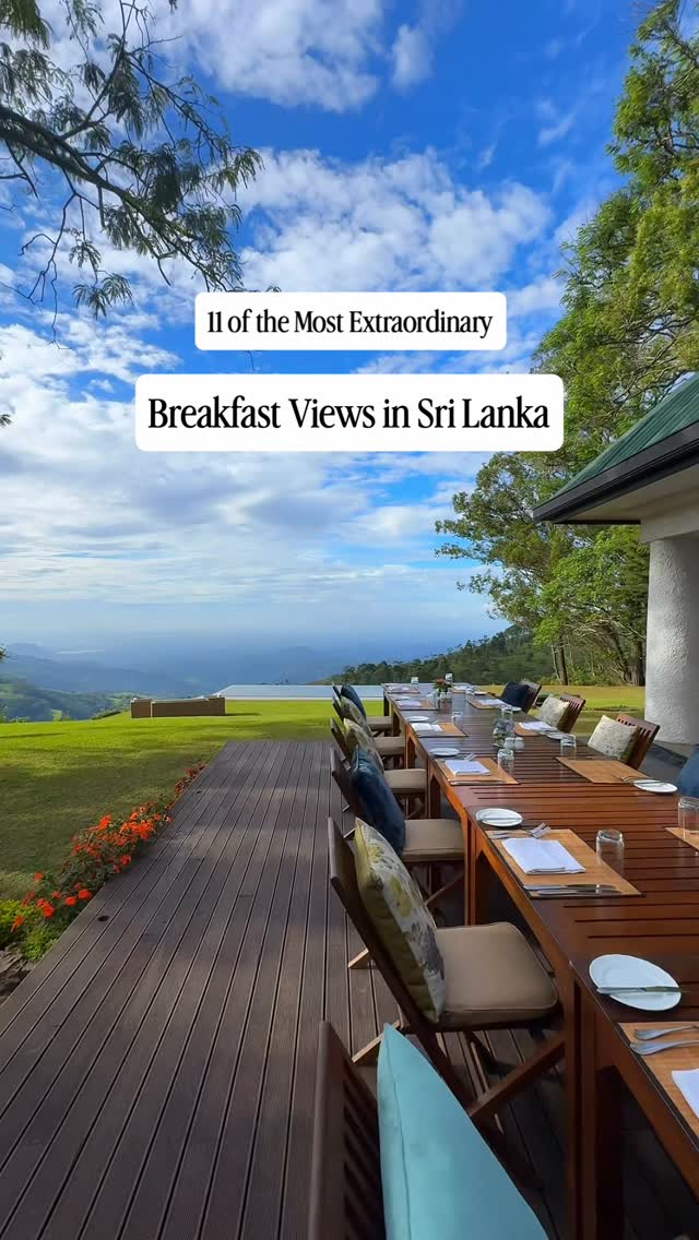 Sri Lankan Stays Offer Breathtaking Breakfast Vistas