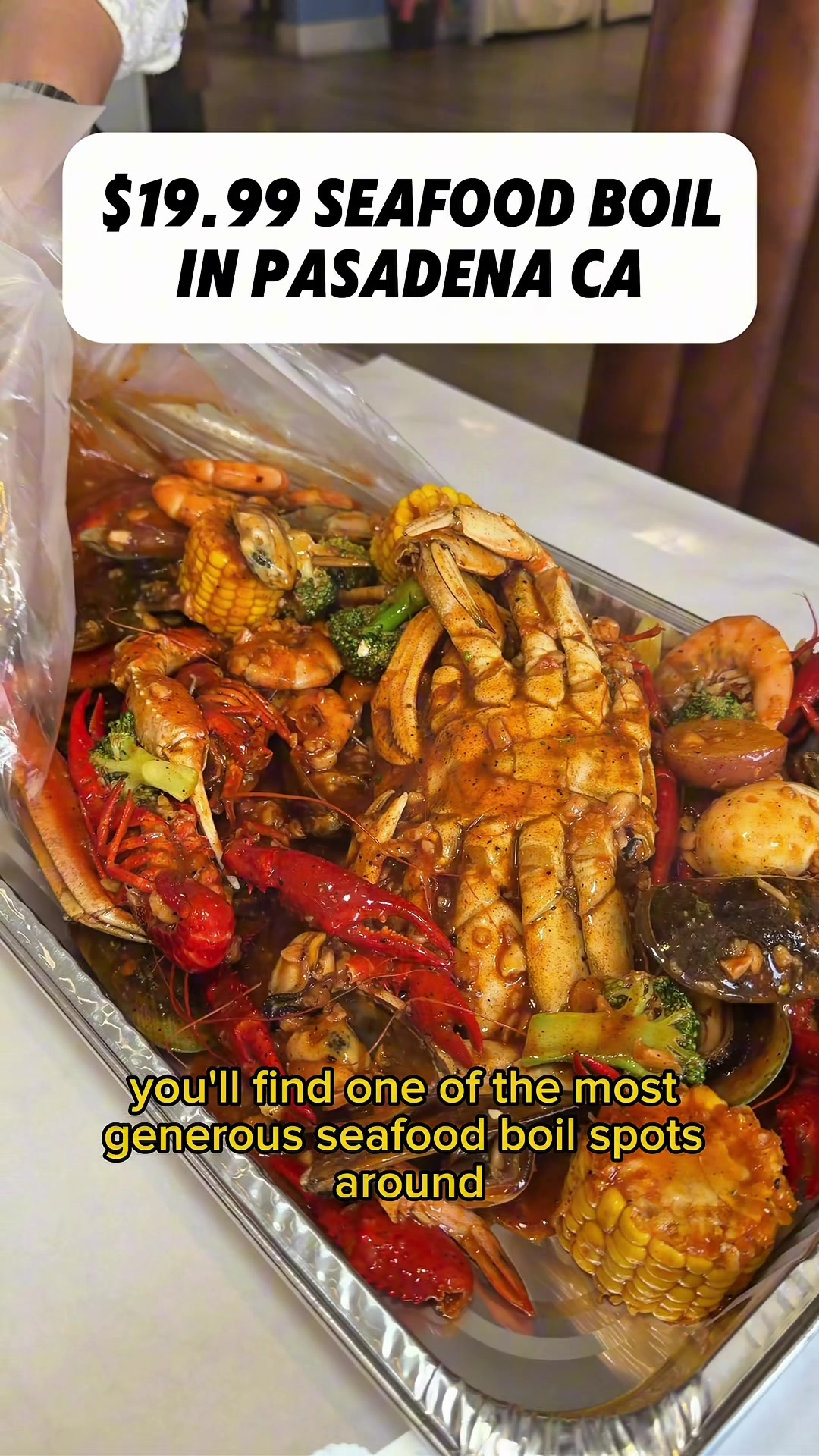 Crab Grabber Seafood Boil With Unlimited Appetizers