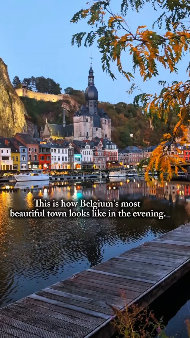 Belgium's Charming Dinant Shines At Night