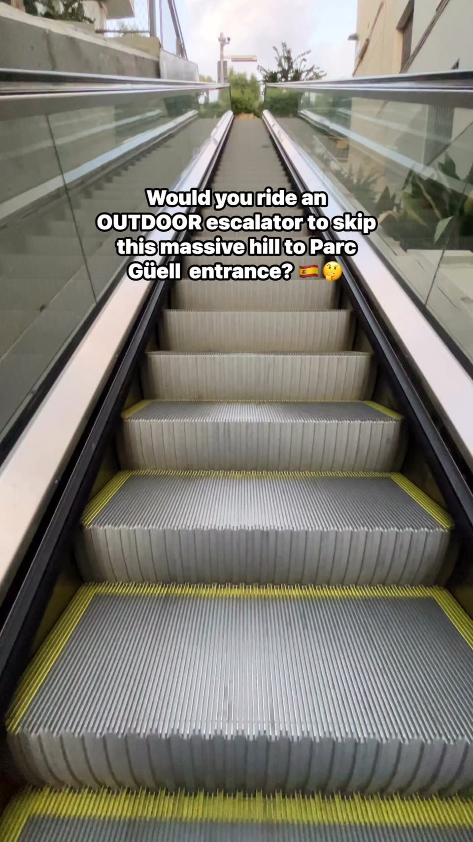 Barcelona's Free Escalators to Park Güell