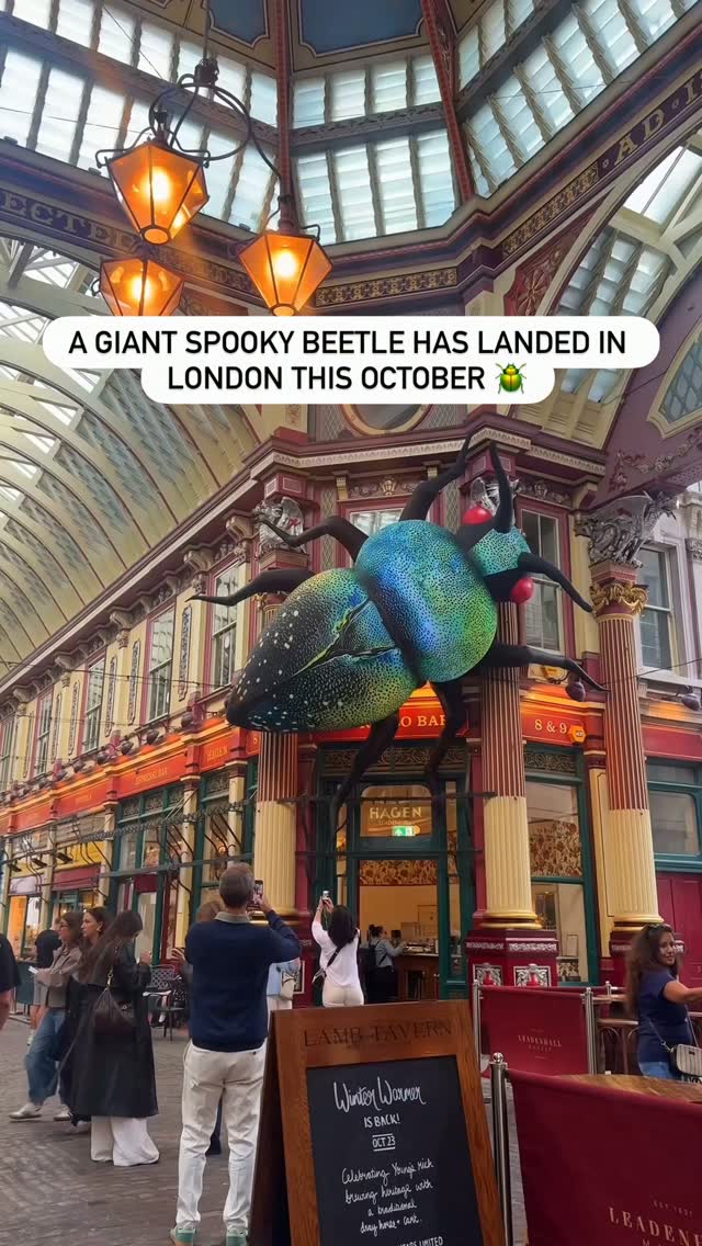 Halloween Decorations At Leadenhall Market And Sky Garden