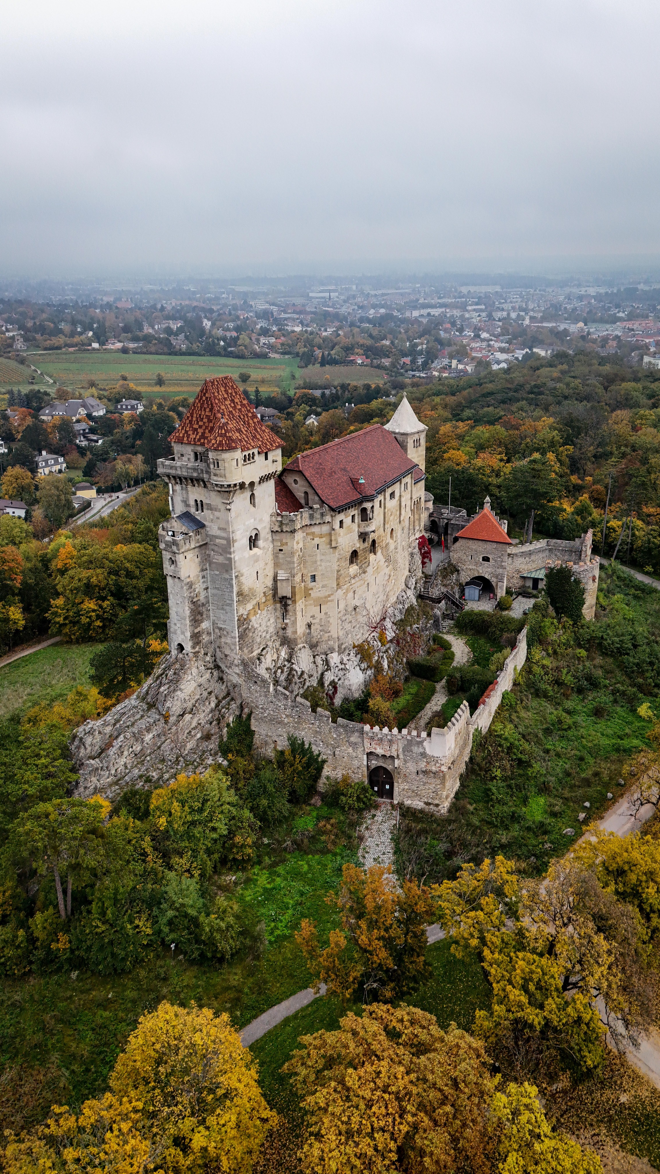 Medieval Austrian Castles in Autumnal Landscapes