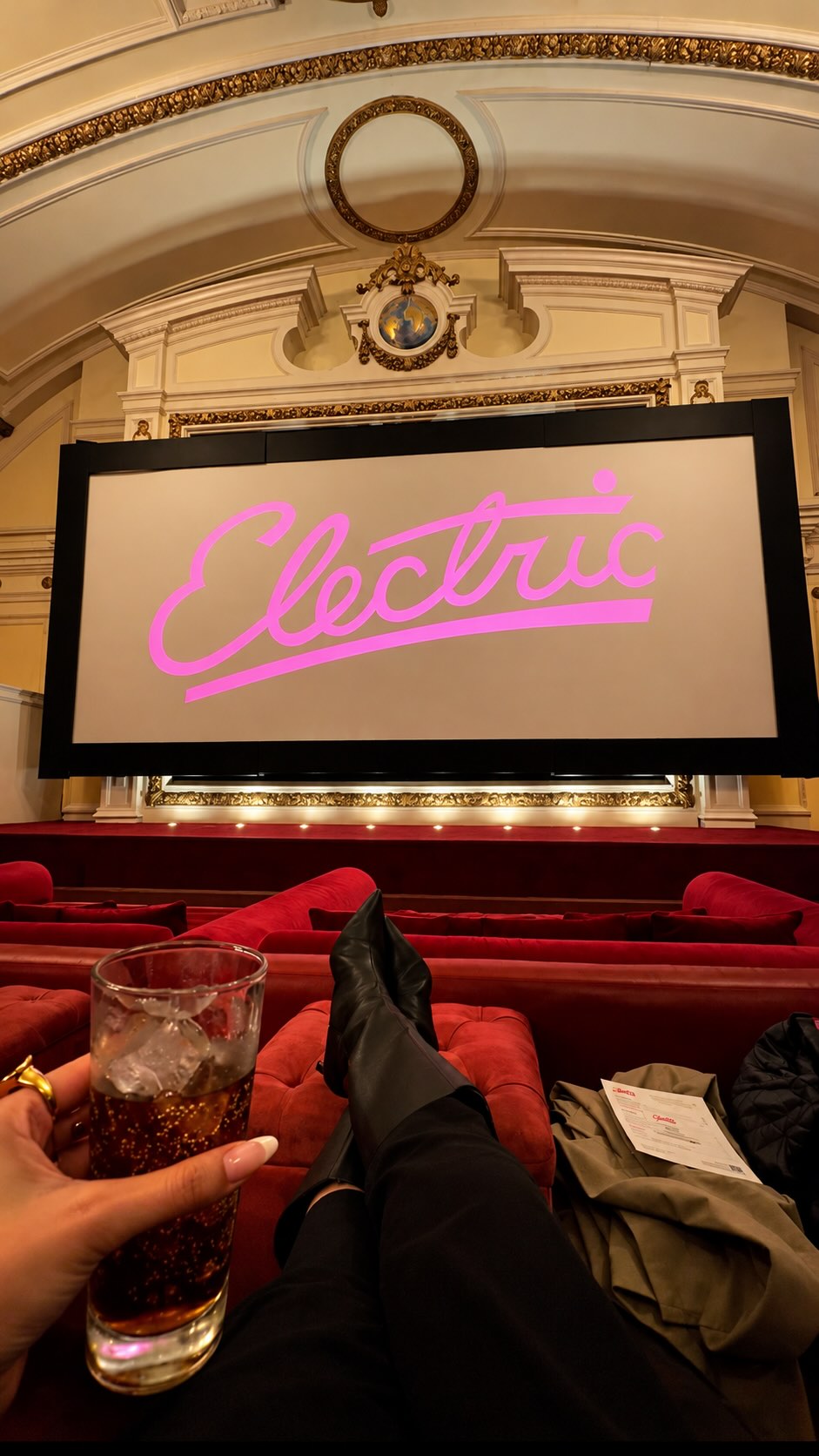 London Cinema: Vintage Charm, Luxury Seating, In-Seat Dining