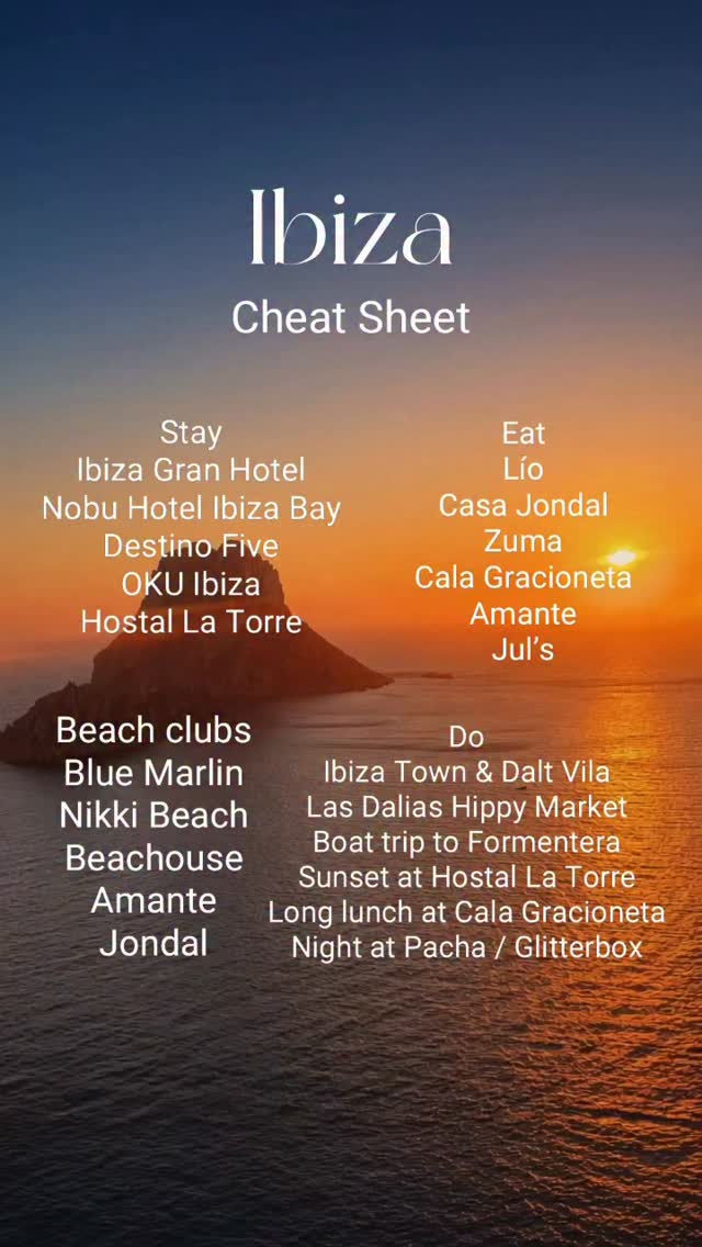 Ibiza Travel Guide: Stays, Eats, and Beach Clubs