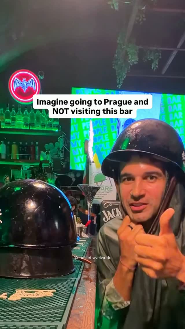 Prague Bar's Unusual Drink Service