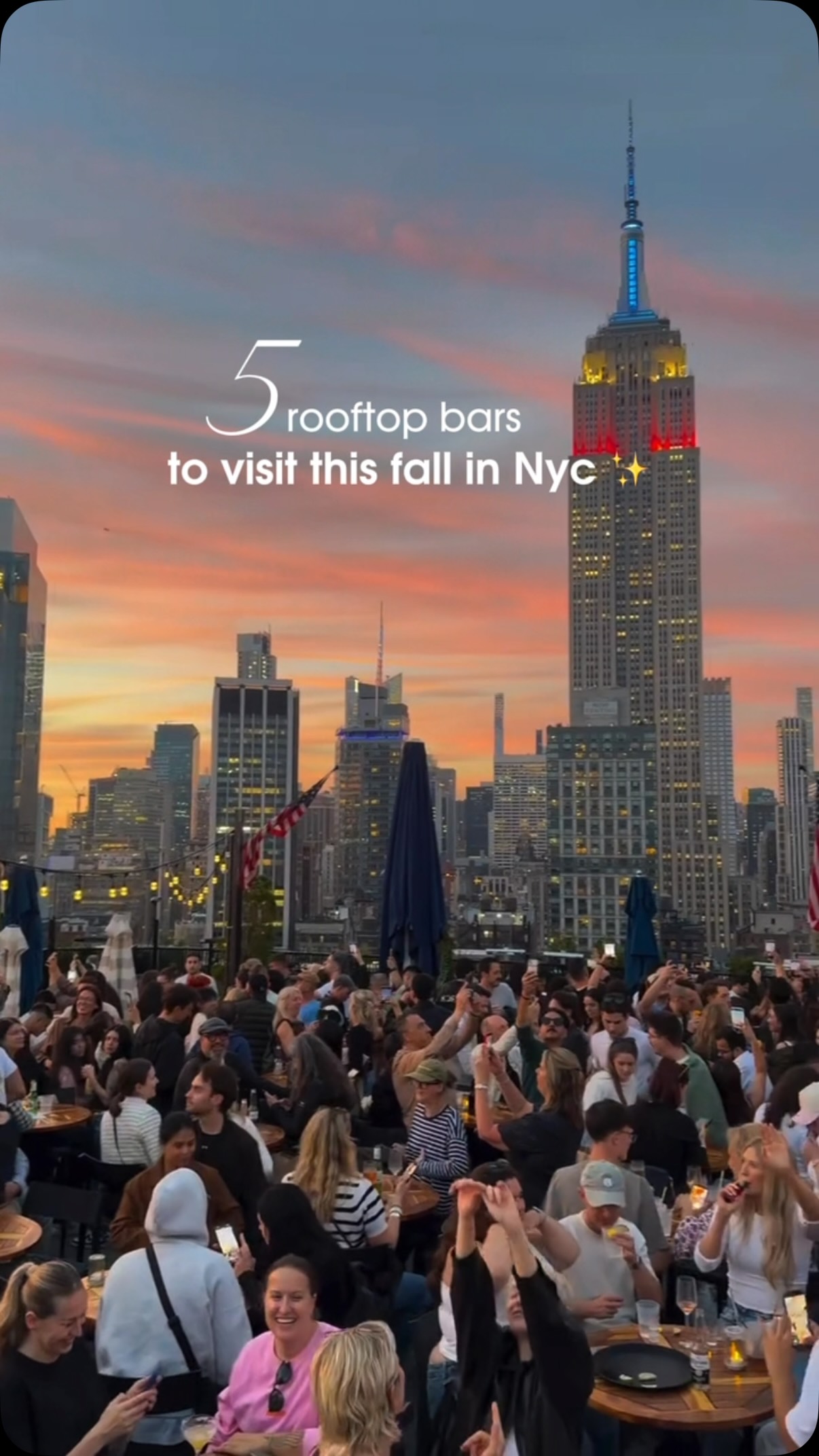 New York City Rooftop Bars For Fall Sunsets