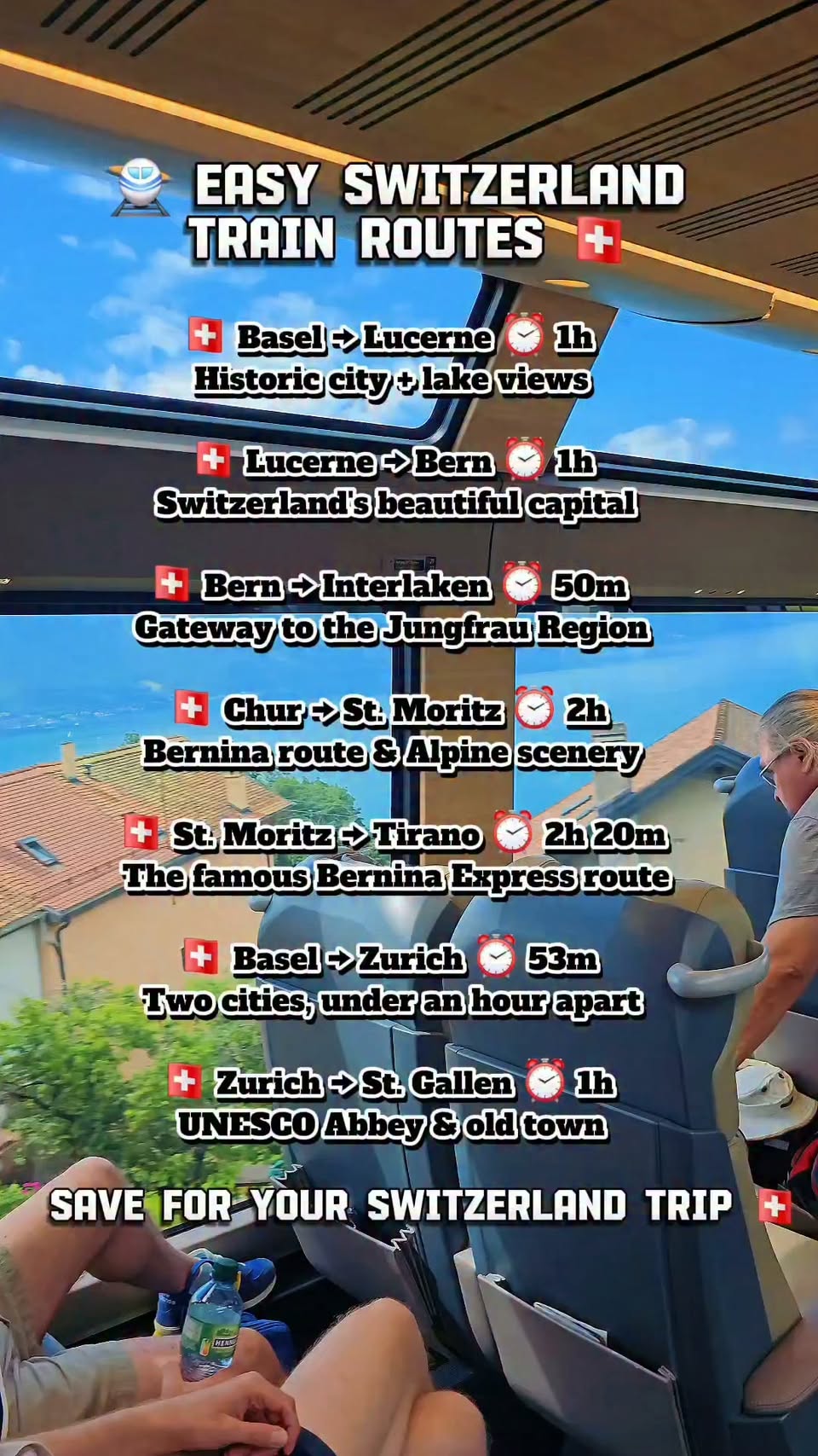 Scenic Swiss Train Routes Between Popular Destinations
