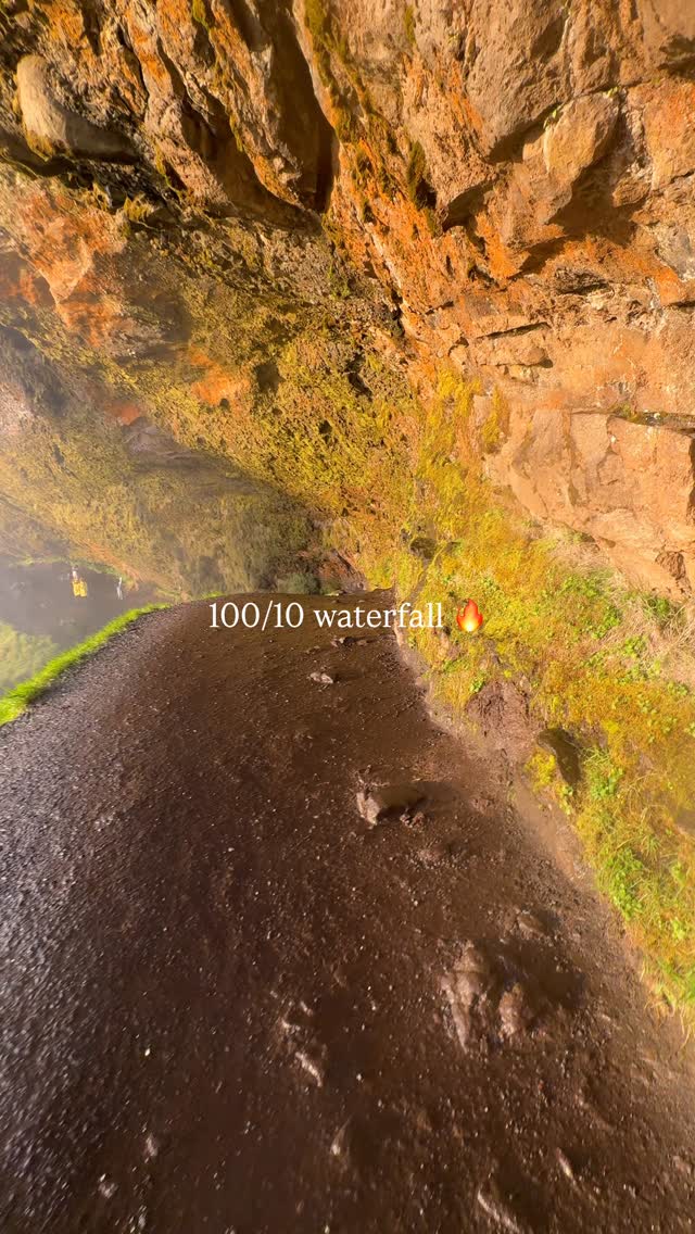 Walk-Behind Waterfalls of Iceland's South Coast