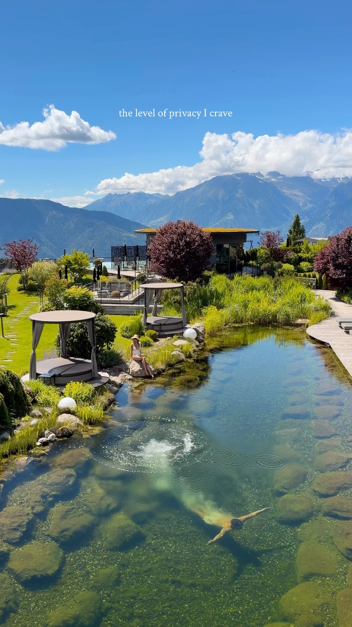 Dolomites Resort With Natural Swimming Pond